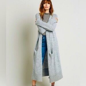 FREE PEOPLE  M Duster-longline Alpaca Blend duster-cardigan